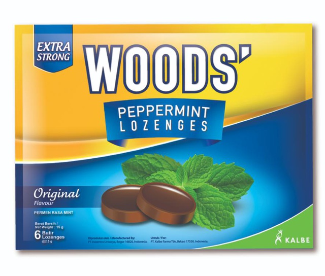 Woods Lozenges Sachet isi 6 Butir/Sachet 1 Box Isi 15 Sachet