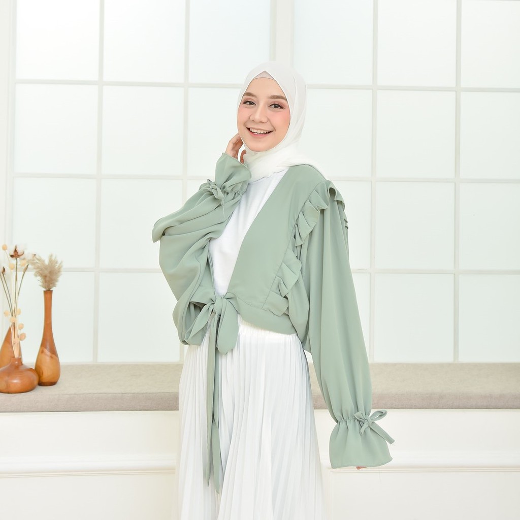 ARULA Baju Atasan Outerwear Outer Cardigan Kardigan Cardi Auter Outwear Outher Fashion Ootd Outfit K