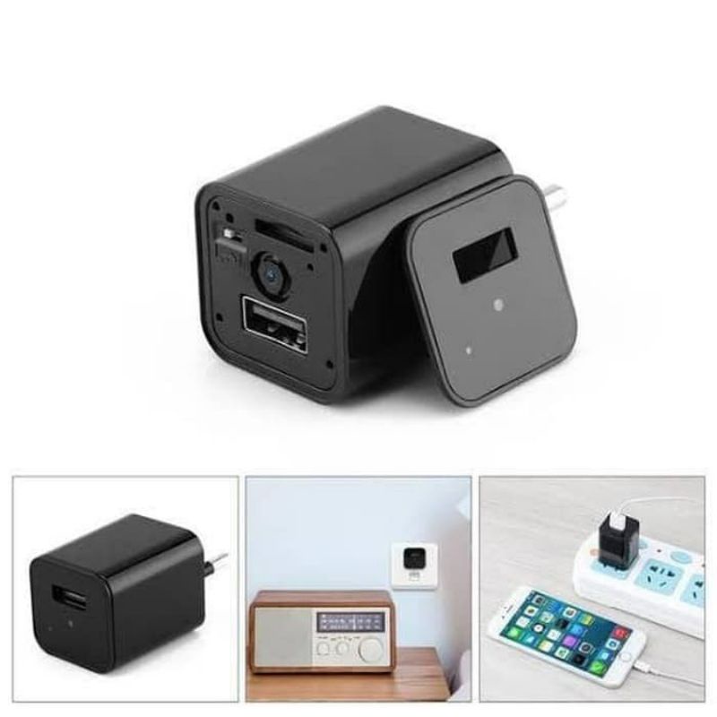 SPY CAM USB CHARGER ADAPTOR + MEMORY 8GB KAMERA PENGINTAI MINI HIDDEN CAMERA 1080 P FULL HD-4