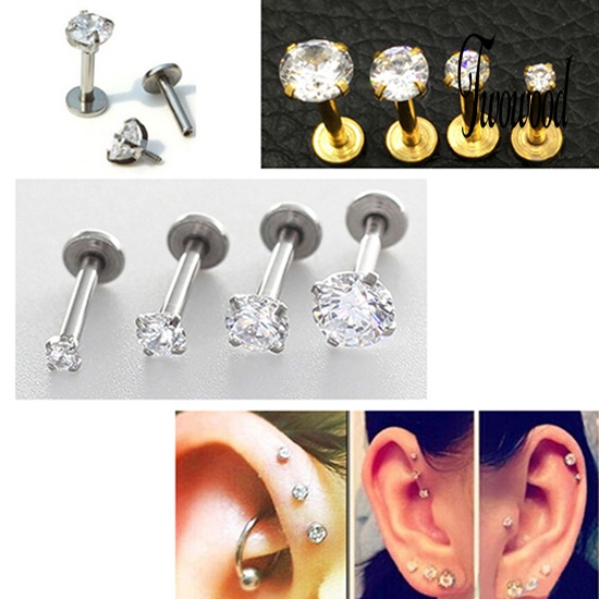 Anting Stud Berlian Imitasi Untuk Pria Dan Wanita