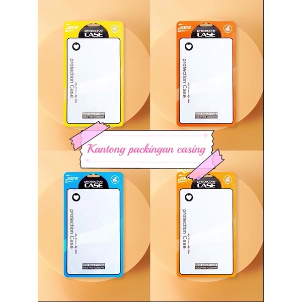 KANTONG PACKINGAN CASING PLASTIK GANTUNGAN CASE ALL TYPE CASING HP GROSIG / PACKINGAN GANTUNGAN CASING PLASTIK KLIP WARNA WARNI (UKURAN 12X21)