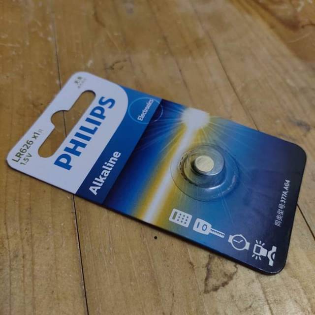PHILIPS LR626 LR 626 BATTERY LR626 364 ORIGINAL PHILIPS AG4 377A