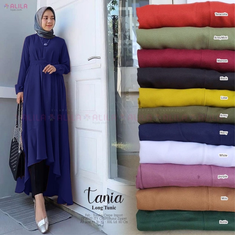 TANIA LONG TUNIK BY ALILA HIJAB