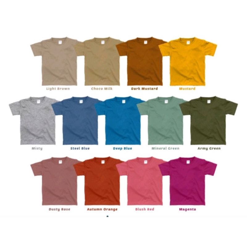 kaos polos 100% cartoon combed by CR5_KIDS