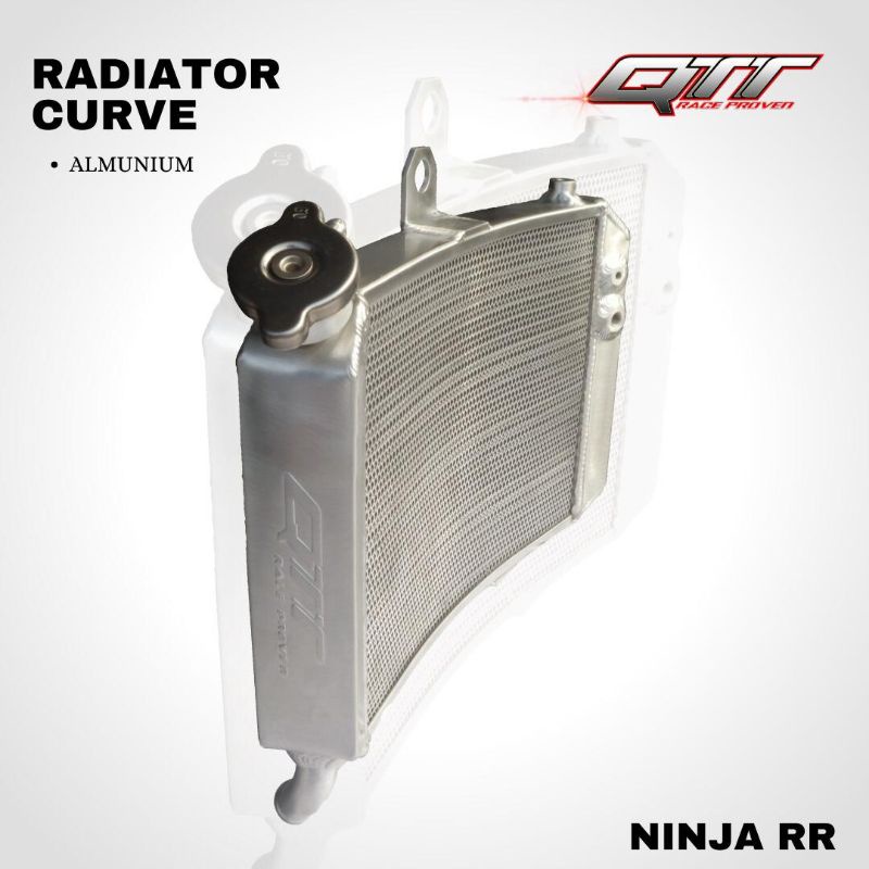 RADIATOR ALUMUNIUM CURVE NINJA R &amp; NINJA RR &amp; MX KING QTT RACING