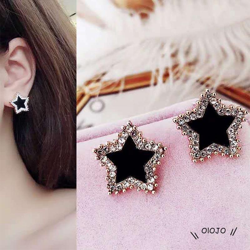 Anting Tusuk / Stud Bentuk Daun Clover Bahan Silver 925