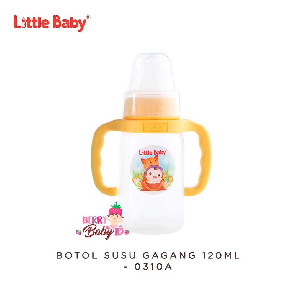 Little Baby Botol Susu Bayi dengan Gagang 120ml Training Cup #0310A Berry Mart