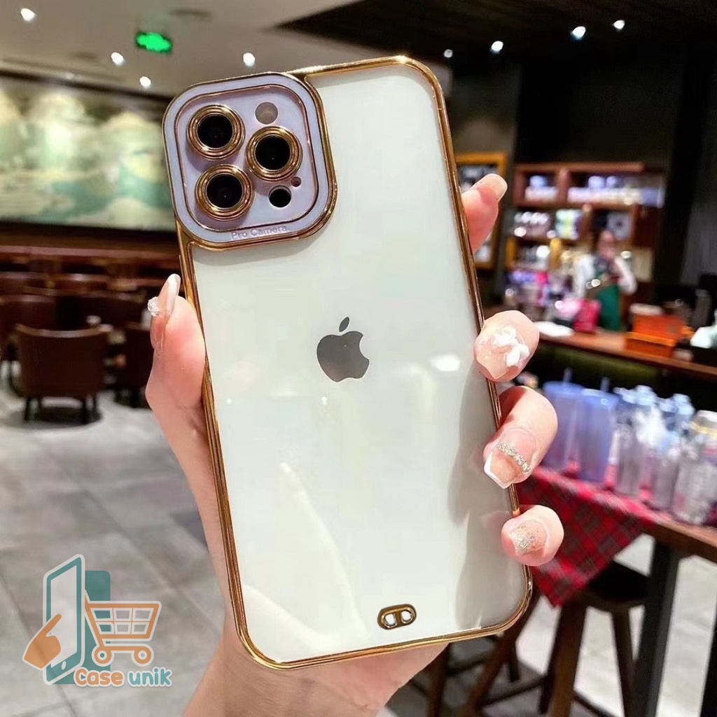 Softcase Plating Transparan 1Phone 6 6+ X Xr Xs Max CS4171