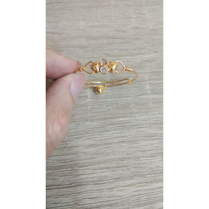 gelang bayi mata 2 gram emas muda