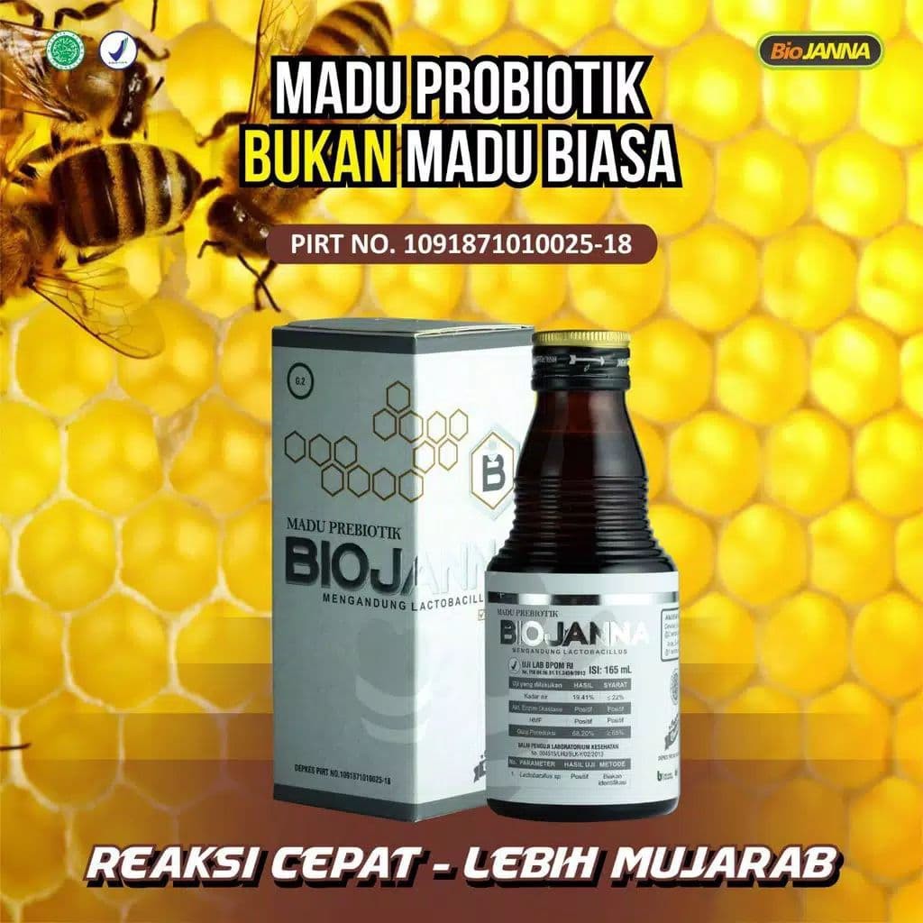 MADU PROBIOTIK BIOJANNA - PRODUK OFFICIAL