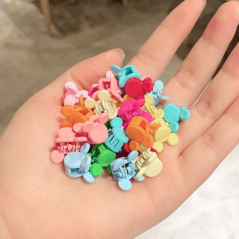 We Flower 10pcs / Set Jepit Rambut Mini Motif Bunga / Bintang / Kelinci Untuk Aksesoris Bayi / Anak Perempuan