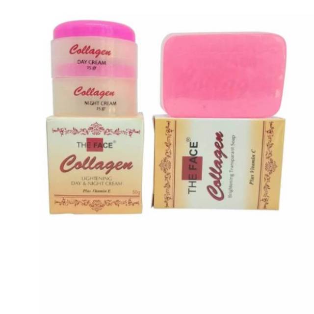 PAKET CREAM COLAGEN THE FACE + SABUN BPOM