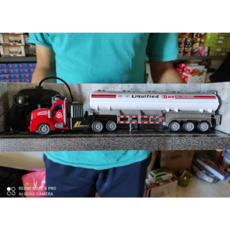Rc Truk Tanki Remote Control Batre Cas - Mainan Mobil Truck Tangki Anak Remot Kontrol