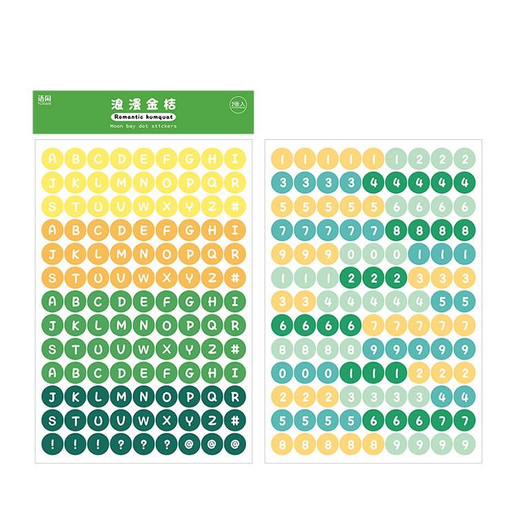 Journamm 234pcs Number and Letter Stickers DIY Adhesive Sticker Decoration Stationery Project Making Decoration Sealing Stickers-F