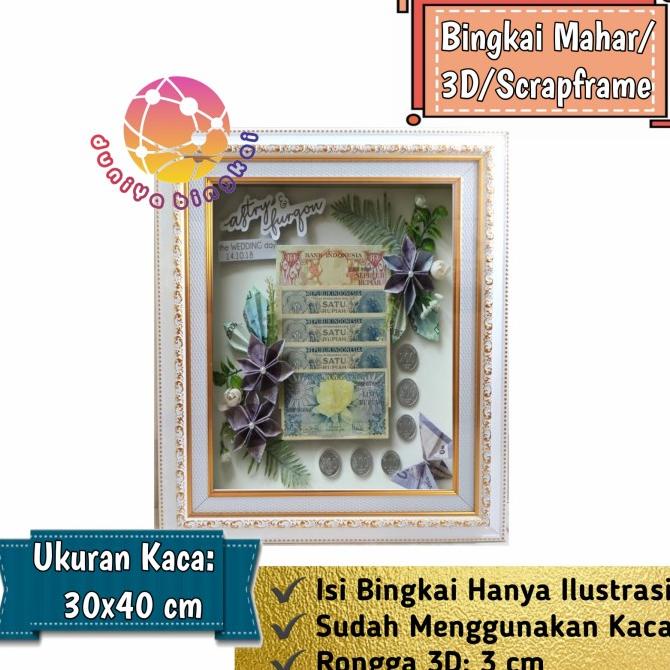 

AKSESORIS PERNIKAHAN BINGKAI UANG MAHAR FRAME SESERAHAN PIGURA MAHAR 30X40 CM PERLENGKAPAN PESTA CRAFT