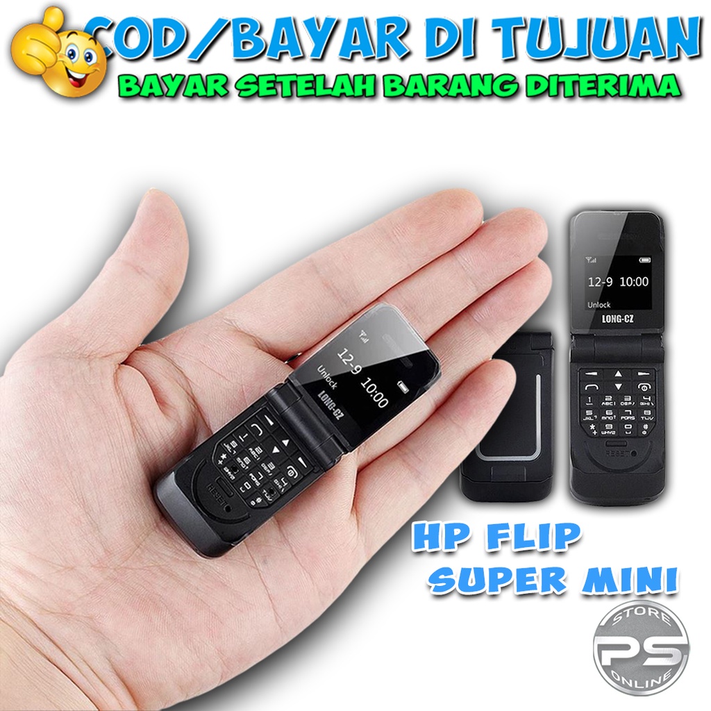HP Long CZ J9 Mini Flip Phone  - HP Lipat Terkecil di dunia - Super Imut - HP Unik Banget