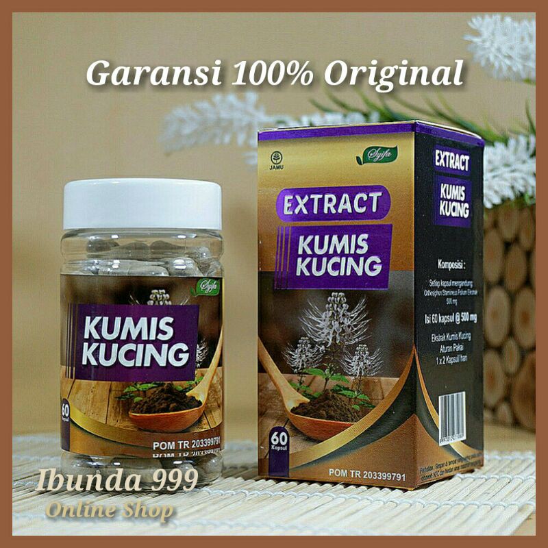 OBAT KENCING BATU HERBAL / OBAT BENGKAK KANDUNG KEMIH / EKSTRAK KAPSUL KUMIS KUCING / OBAT PROSTAT /