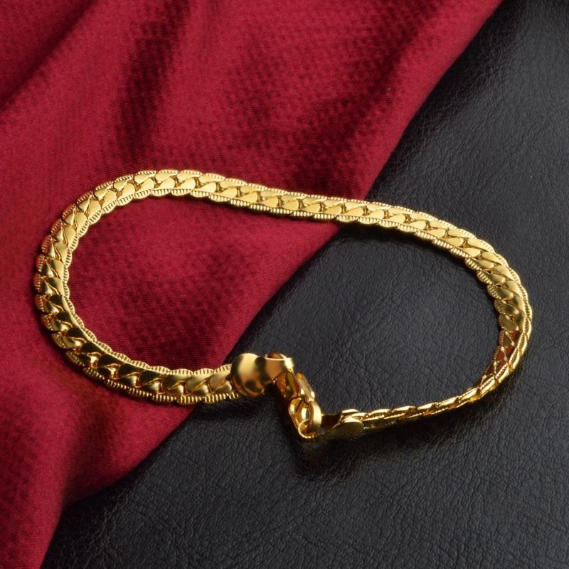 Gelang pria/wanita, warna emas