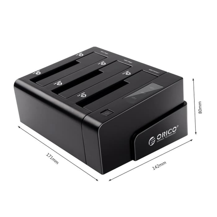 ORICO 6638US3-C 3 Bay USB 3.0 Hard Drive Duplicator Dock 2.5 &amp; 3.5inch