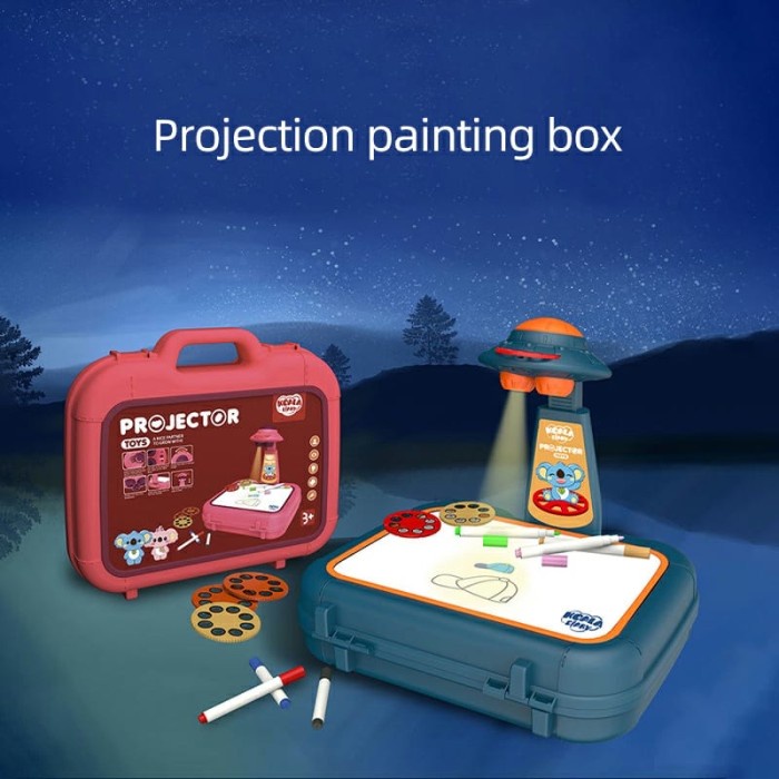 

Produk Terbaru Projector Paint Box Drawing Toys Belajar Menggambar Anak Shadow Wipe