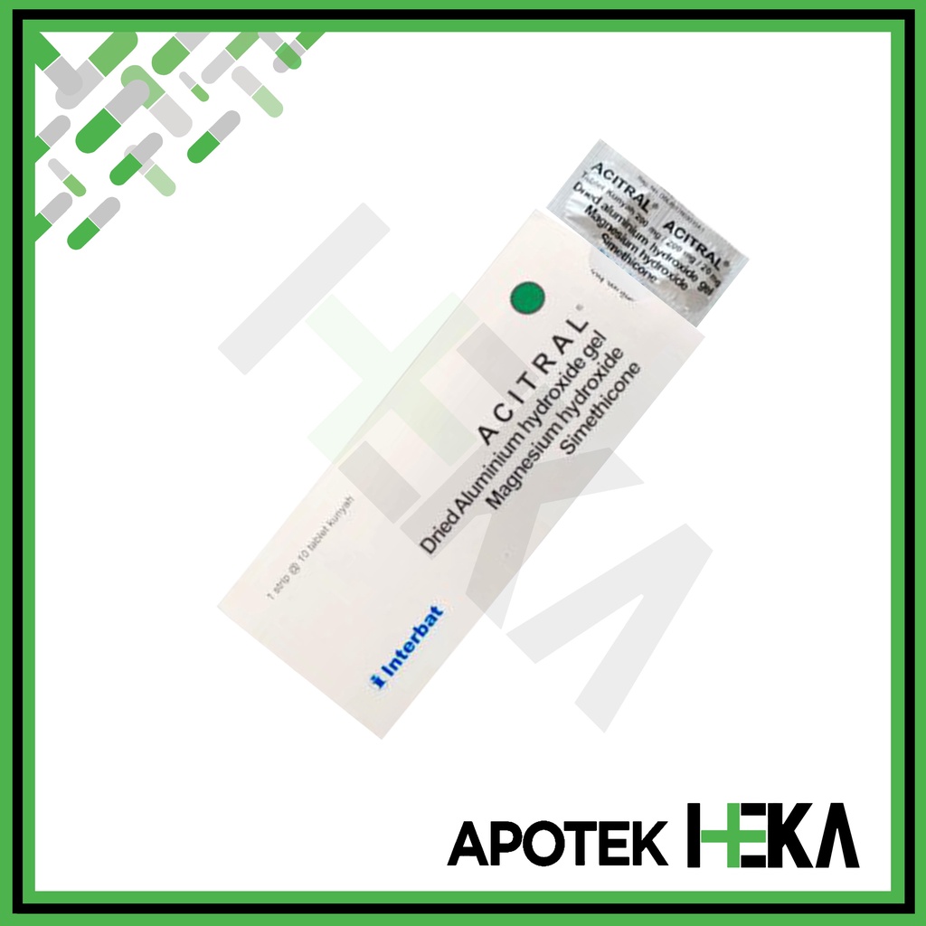 Acitral Tablet Strip isi 10 - Obat Asam Lambung (SEMARANG)