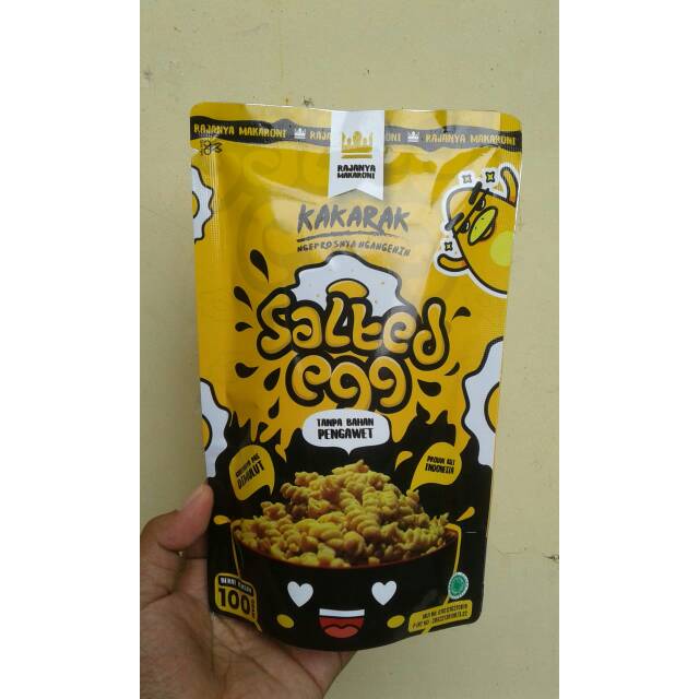 

Kakarak Makaroni Spiral Salted Egg 100gr