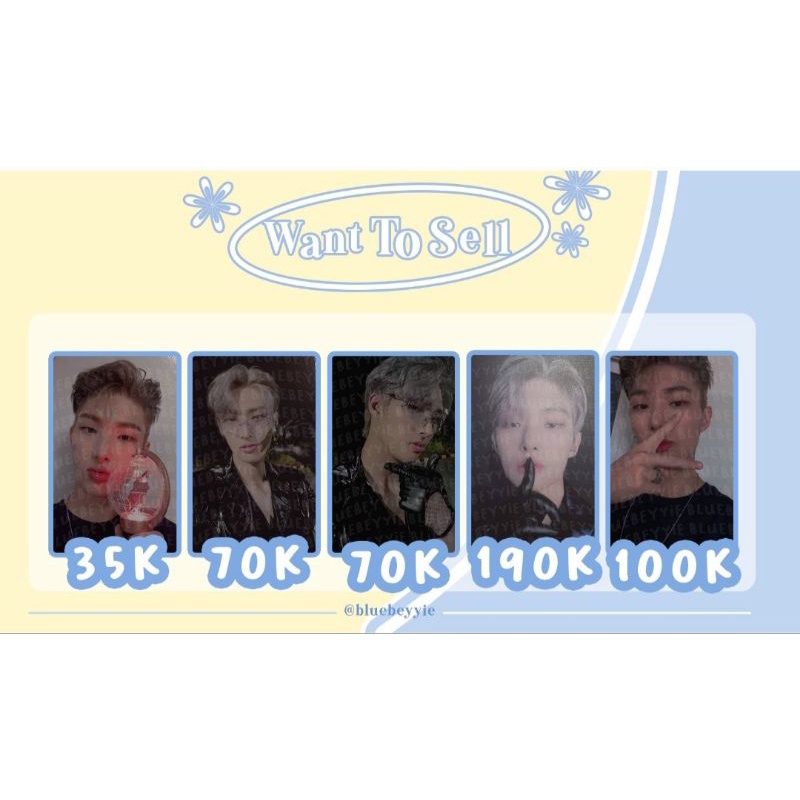 PHOTOCARD OFFICIAL MINGI SEONGHWA ATEEZ