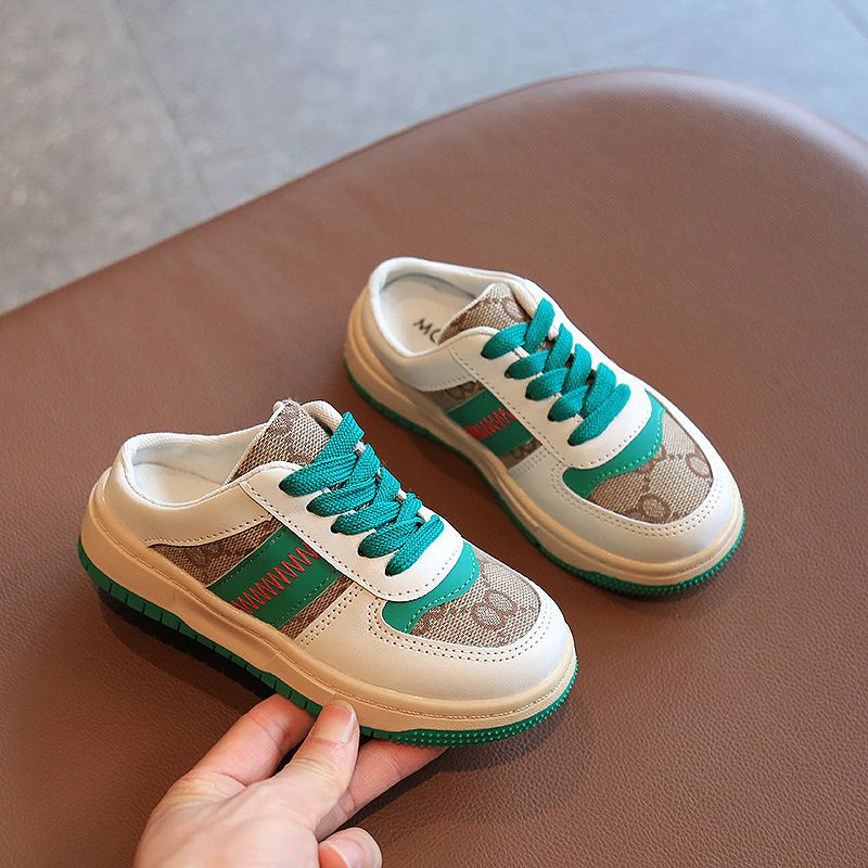 【FREE BOX IMPORT】V105 - Sepatu Half Sneaker Fashion Anak Import