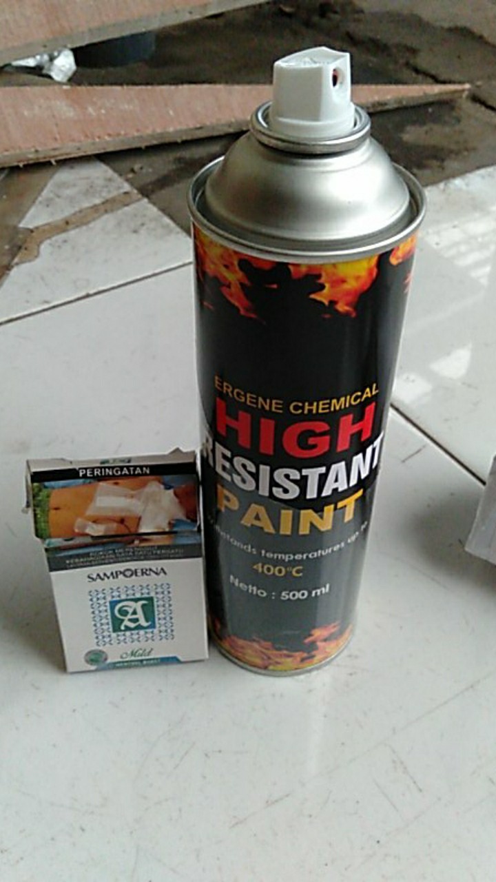Cat High Temp Ergene Hr. 400 Derajat Celsius - Heat Resistant Paint - Cat Tahan Panas -cat Tahan Api