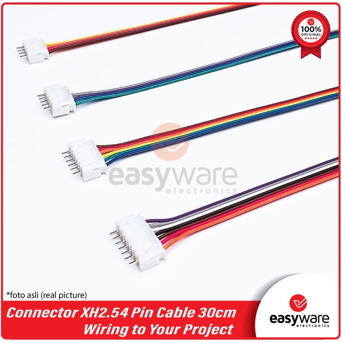 Connector XH2.54 With Cable 30CM Connector JST 2.54mm Pin Straight