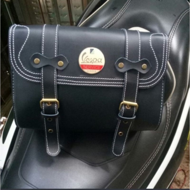 aksesoris Vespa/tas side bag Vespa universal. tas backrack vespa