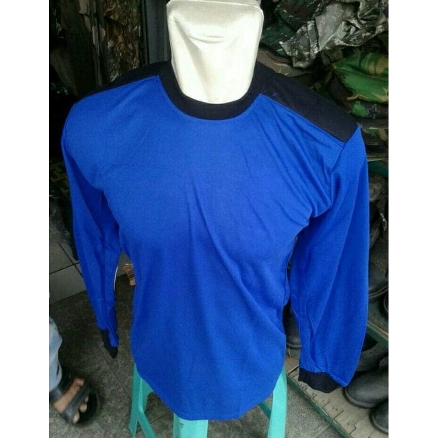 Kaos Lengan Panjang Busa+Decker Blue Lapangan