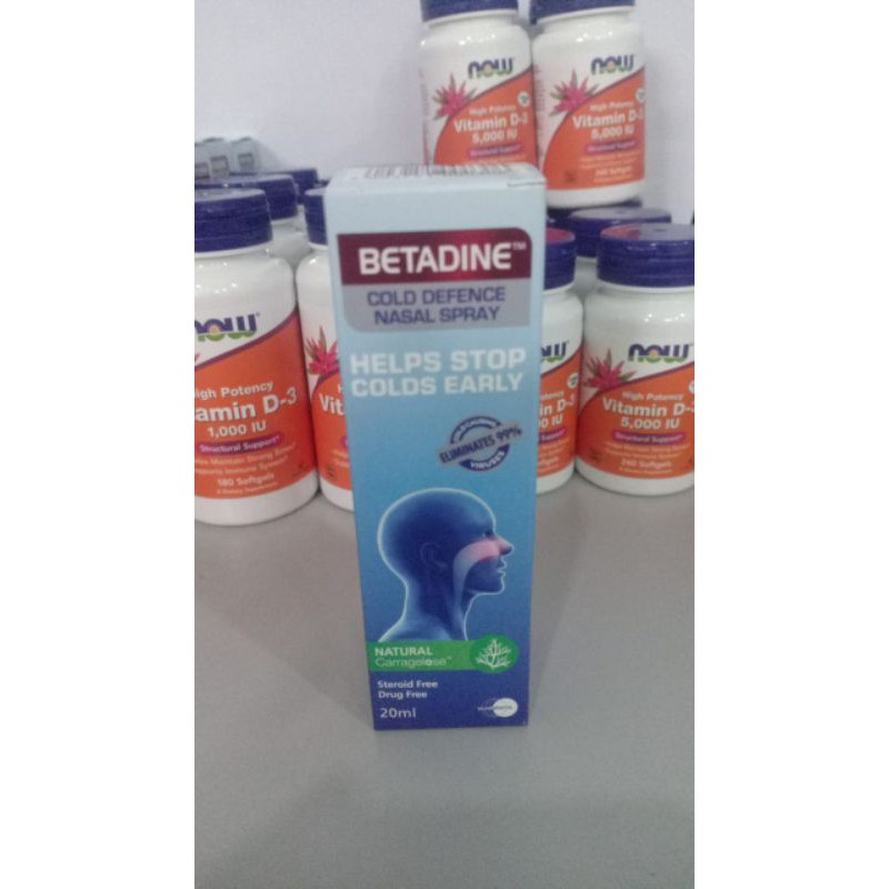 Jual VITAMIN D3 NASAL SPRAY BETADINE betadine nasal spray cold defence