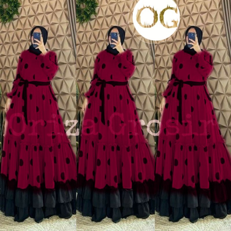 [PROMO] GAMIS POLKADOT REMPEL KELILING SUPER JUMBO XXL_GAMIS POLKADOT MONALISA_GAMIS POLKADOT CERUTY_GAMIS TERLARIS_GAMIS TERMURAH_POLKA  REMPEL KELILING SUPER JUMBO-5-XXXL[125-145KG] GAMIS MONALISA REMPEL CERUTY/BUSUI/TALI PINGGANG