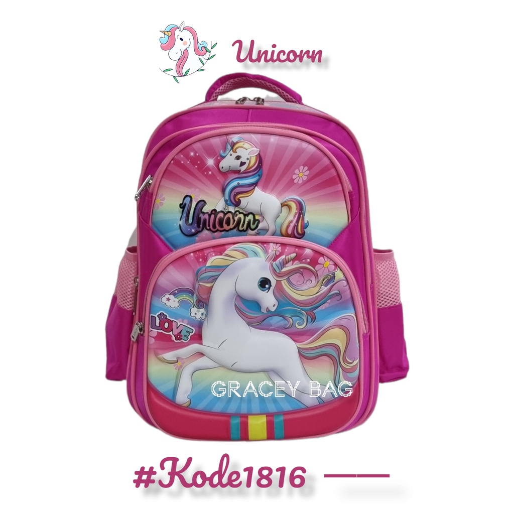 GB-1816 Tas Ransel Anak Embos SD