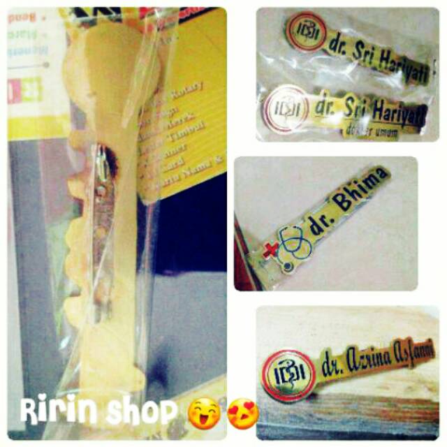 

Badge nama custom