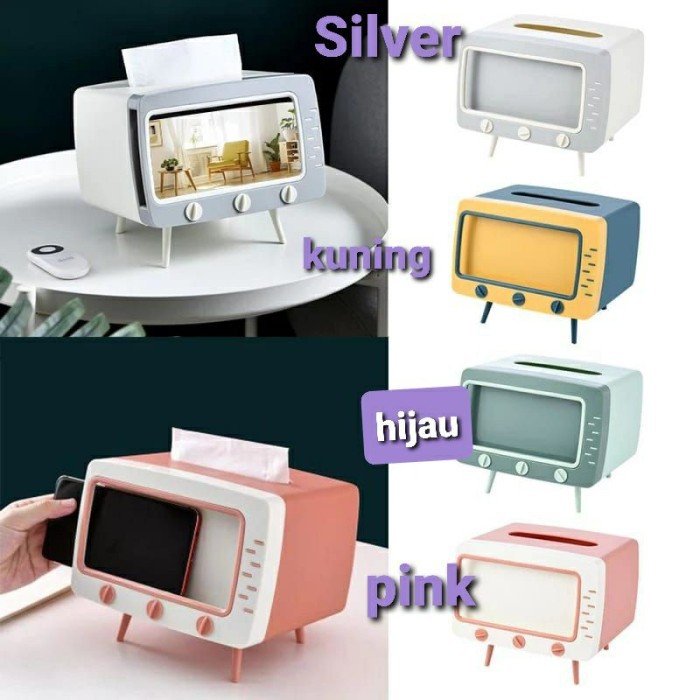 Retro TV Tissue Box Tissue Box Drakor Tempat Tissue Unyu