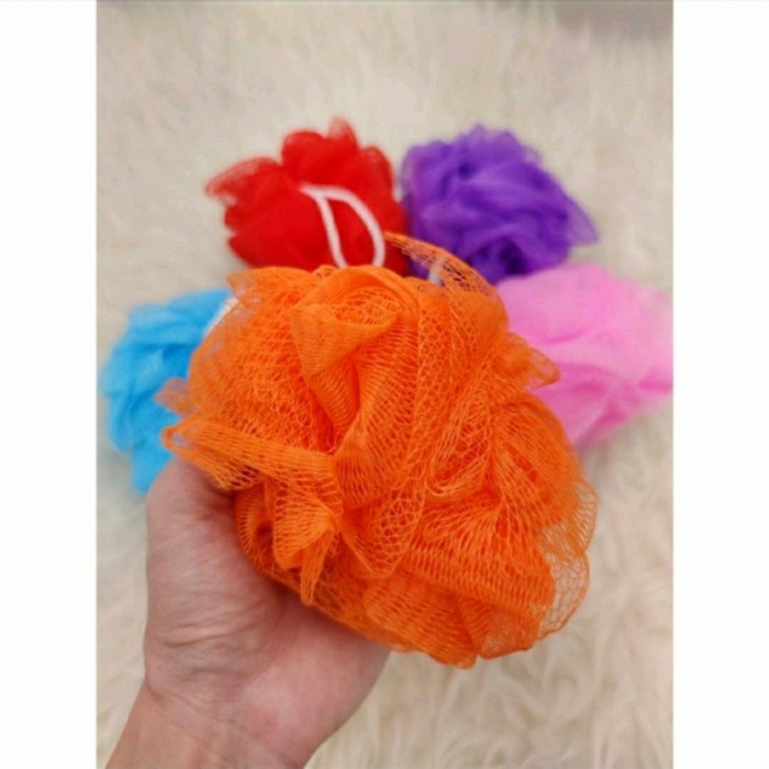 Spons Mandi Busa Shower Puff Bath Sponge Labu Blewah d3grosir