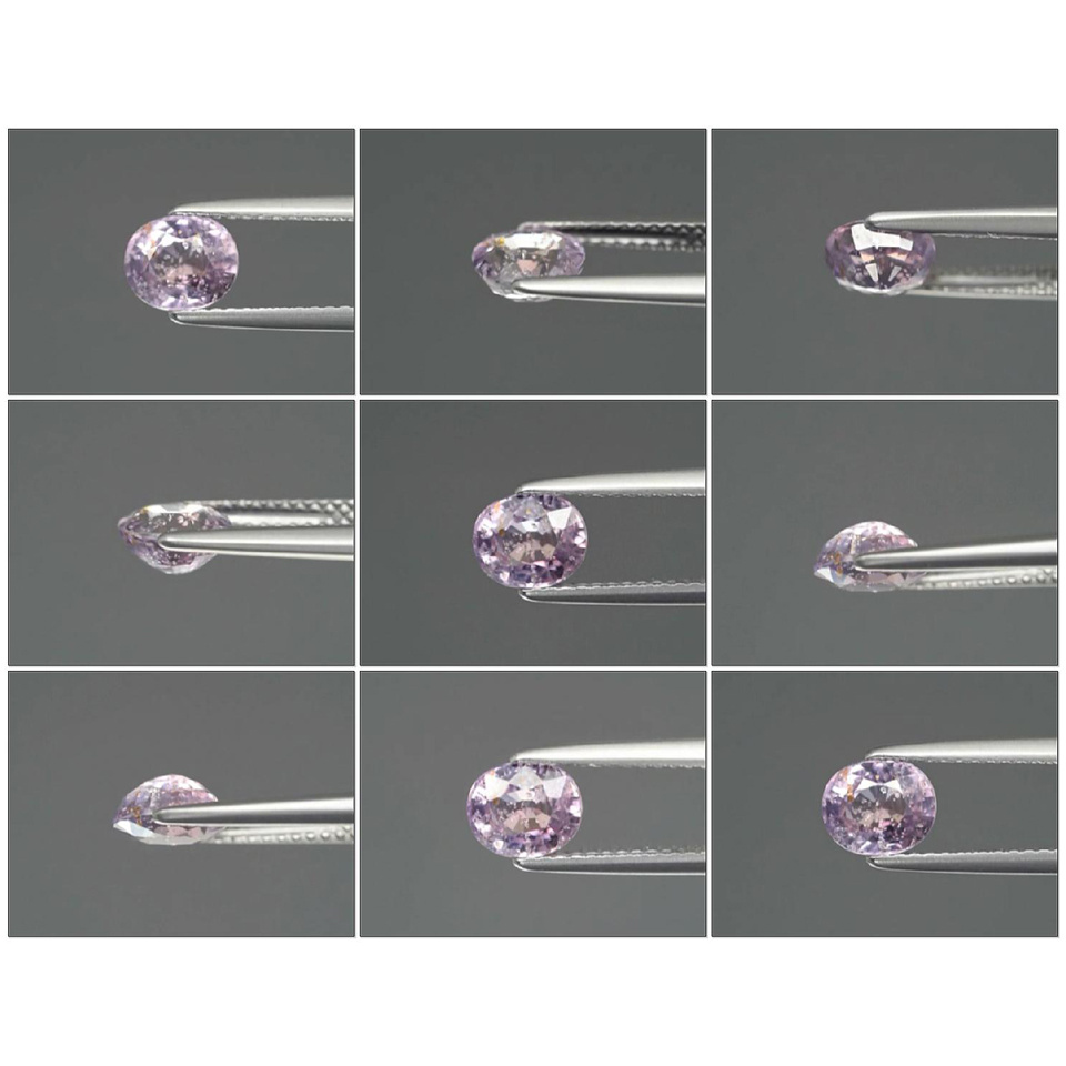 Certified Oval 6.5x5.5mm 1.26ct Natural Unheated Light Pink SAPPHIRE, Good Luster SP101