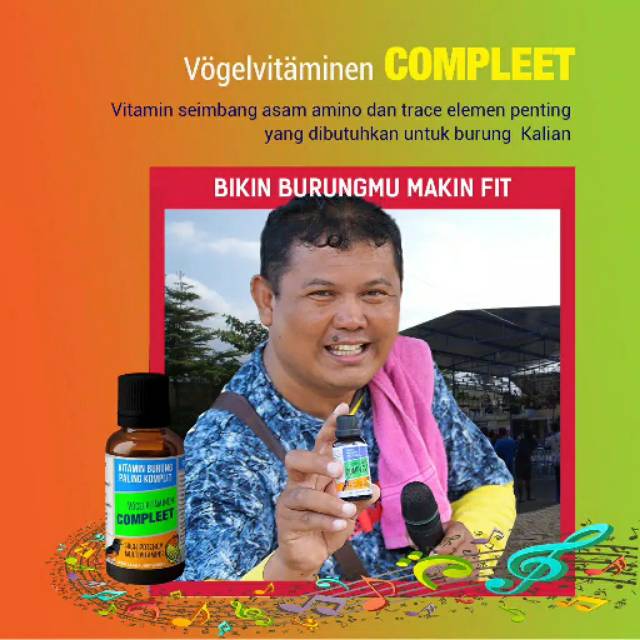 Vogel Complete Vitamin Lomba dan Masa Mabung Burung