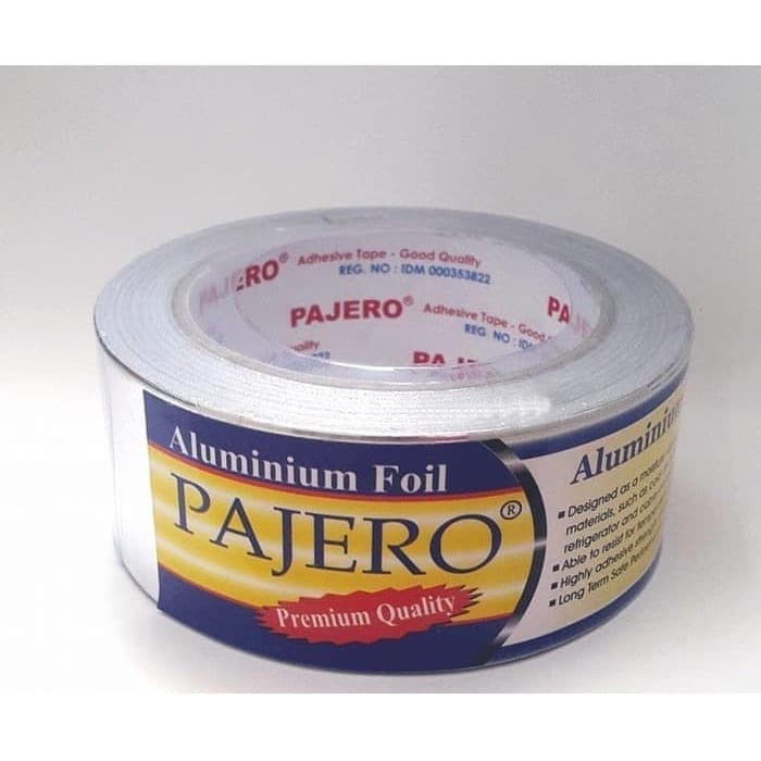 

Promo Spesial ISOLASI ALUMUNIUM FOIL PAJERO / Tape Lakban Solasi TAHAN PANAS 48x25 Eksklusif