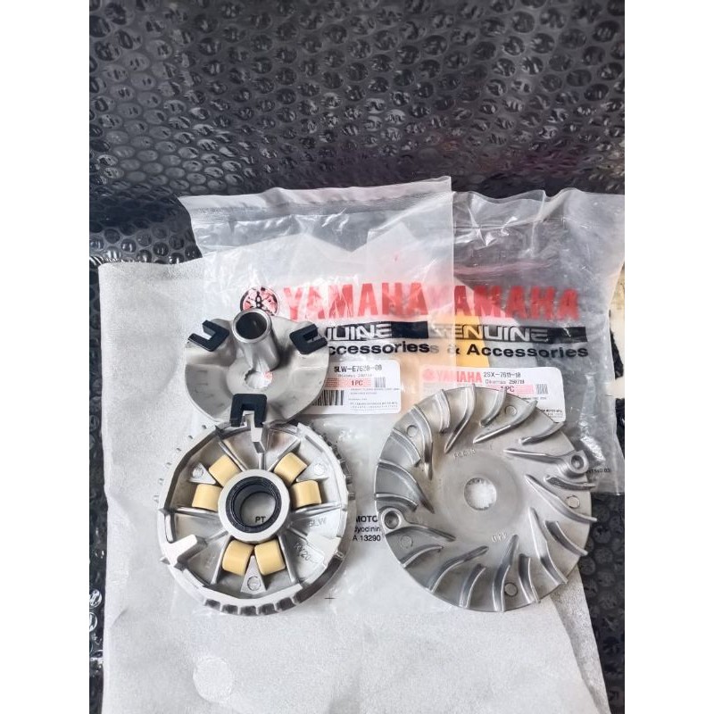 rumah roller assy 5LW+kipas lawan rumah roller Mio lama karbu,Fino karbu,Nuvo,Mio soul karbu (Ori)
