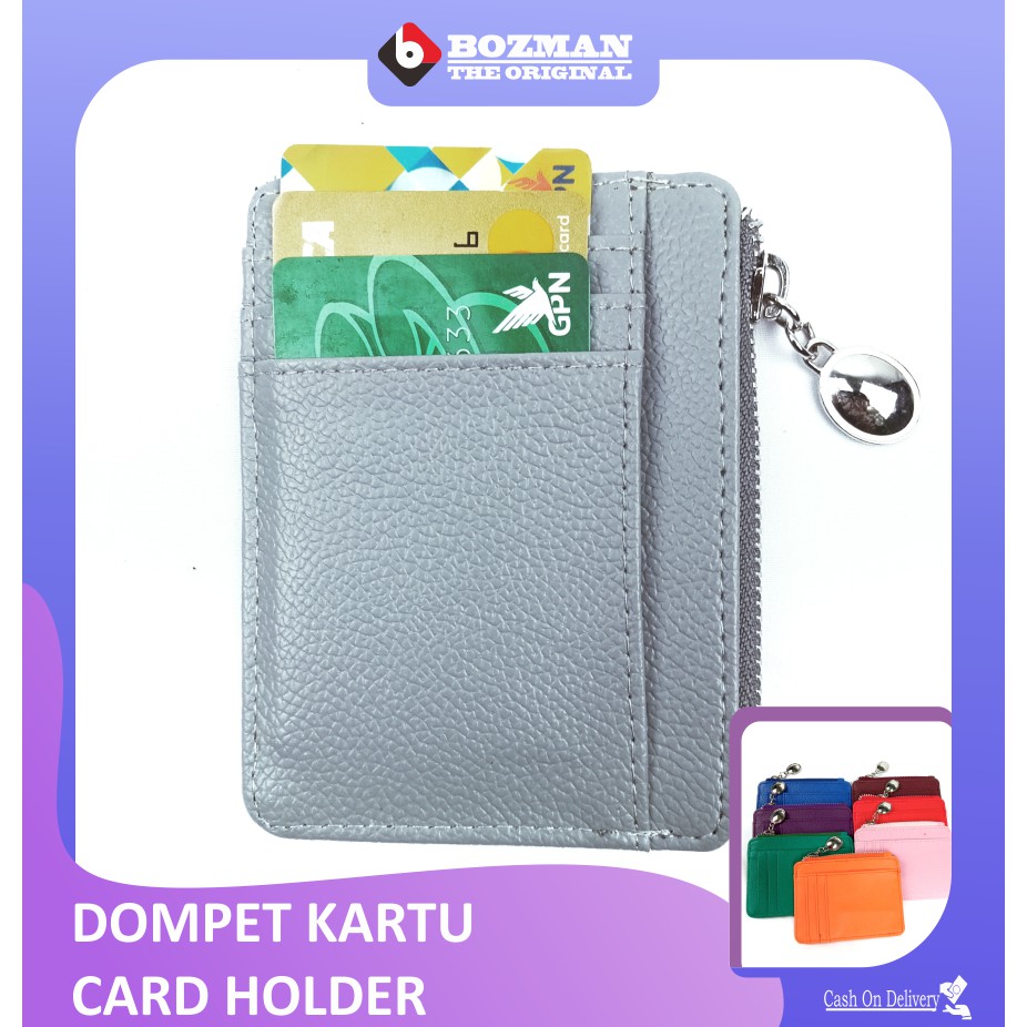 Dompet Kartu Wallet Card Holder Kulit PU Leather Premium