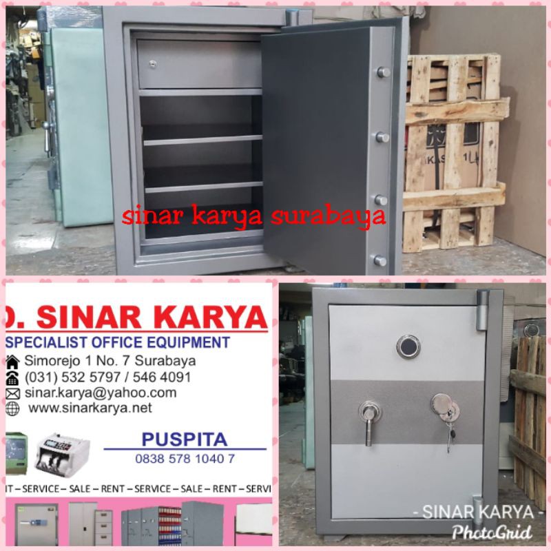 Brankas A3 kunci Lokal Brangkas tahan api Kotak tempat simpan uang map sertifikat