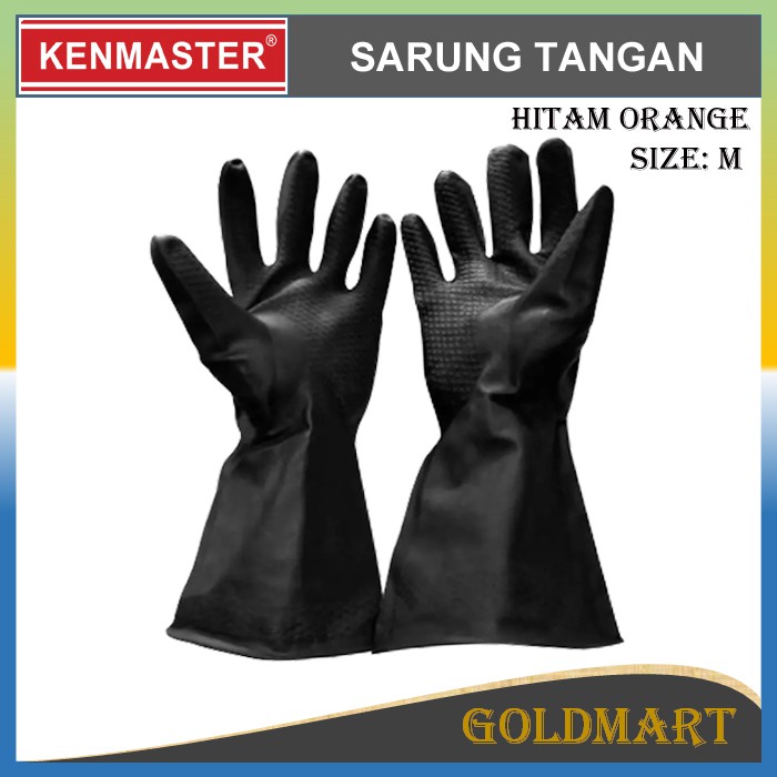 Sarung Tangan Karet Latex Hitam - Kenmaster Sarung Tangan Cuci Piring - Industrial Gloves