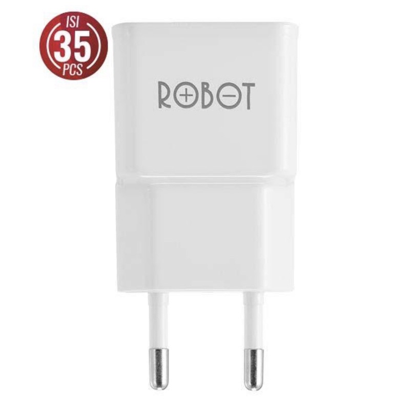 BATOK CHARGER ROBOT RT K4 ORIGINAL 5V 1A SINGLE PORT ORIGINAL ROBOT INDONESIA ( 1PCS )