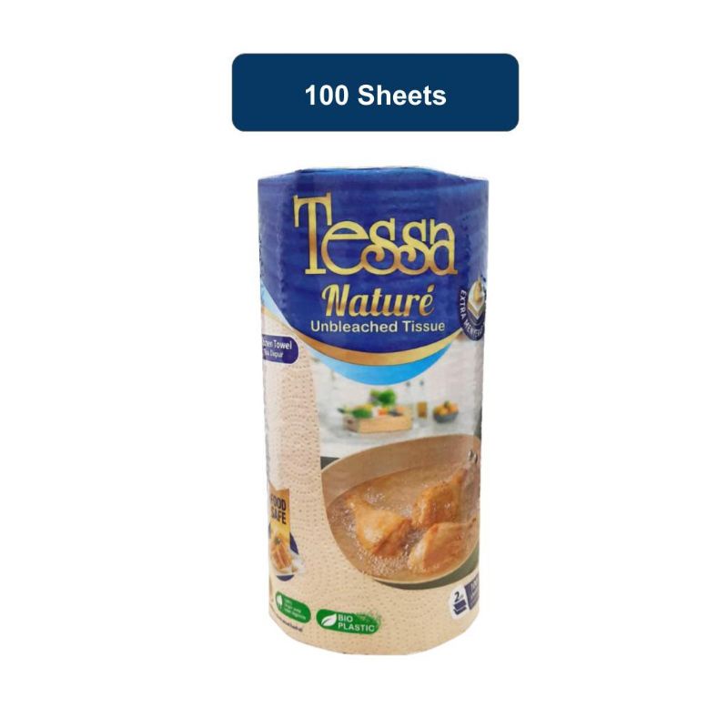 TESSA NATURE UNBLEACHED TISSUE GORENG 1 ROLL 100 sheet