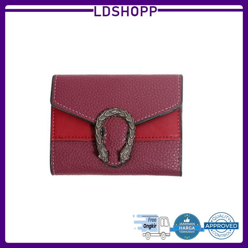 LDS DP02 DOMPET FASHION IMPORT WANITA MODEL DOMPET LIPAT DOMPET MURAH BATAM