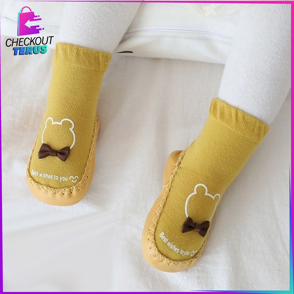 CT P93 Sepatu Kaos Kaki Bayi Prewalker Anti slip Baby Socks Sepatu Bayi Motif Lucu Sepatu Kaos Kaki Anti Tergelincir