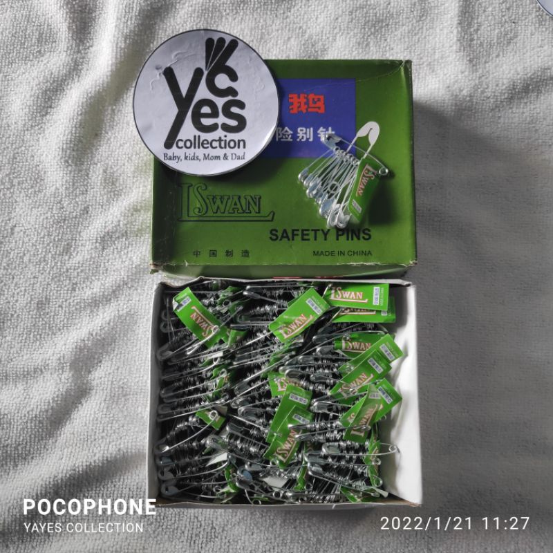 COD Peniti Penity Lswan Ecer 1 Paket isi 12 PCS Safety Pins pin bros